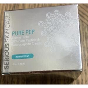 Serious Skincare Pure Pep Creme Riche 30% Pure Peptide & Neuropeptide Cream 1 Oz